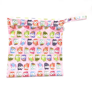 Medium Wetbag - Pink Owls