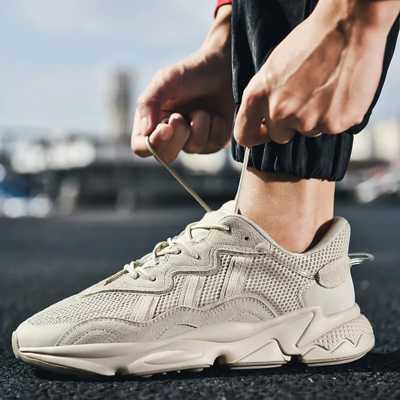 Men's Breathable Running Shoes with Cushioned Sole
