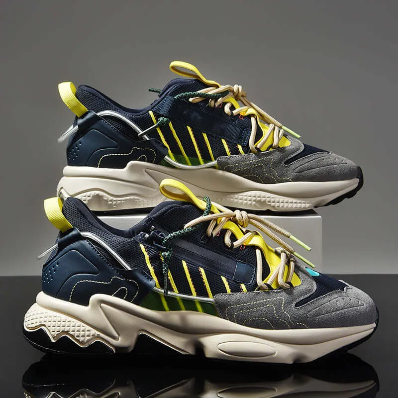 Men's Breathable Running Shoes with Cushioned Sole
