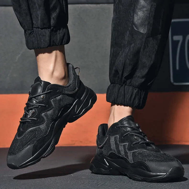 Men's Breathable Running Shoes with Cushioned Sole