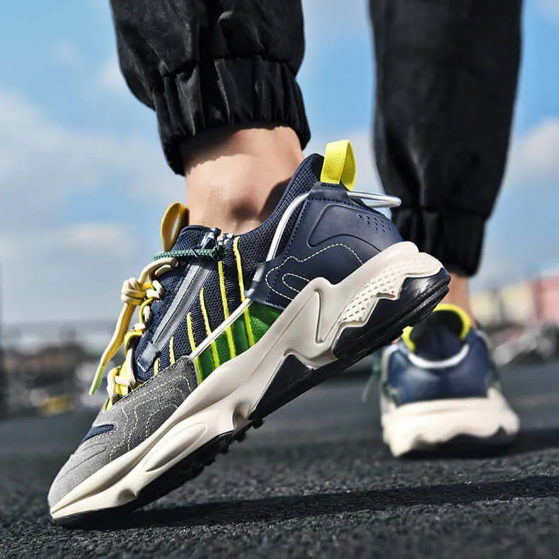 Men's Breathable Running Shoes with Cushioned Sole