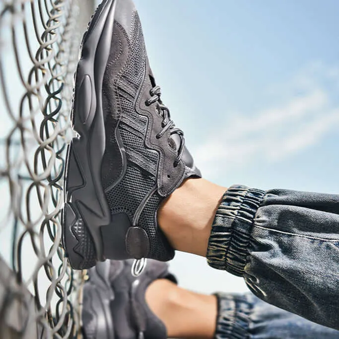 Men's Breathable Running Shoes with Cushioned Sole
