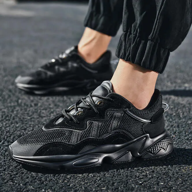 Men's Breathable Running Shoes with Cushioned Sole