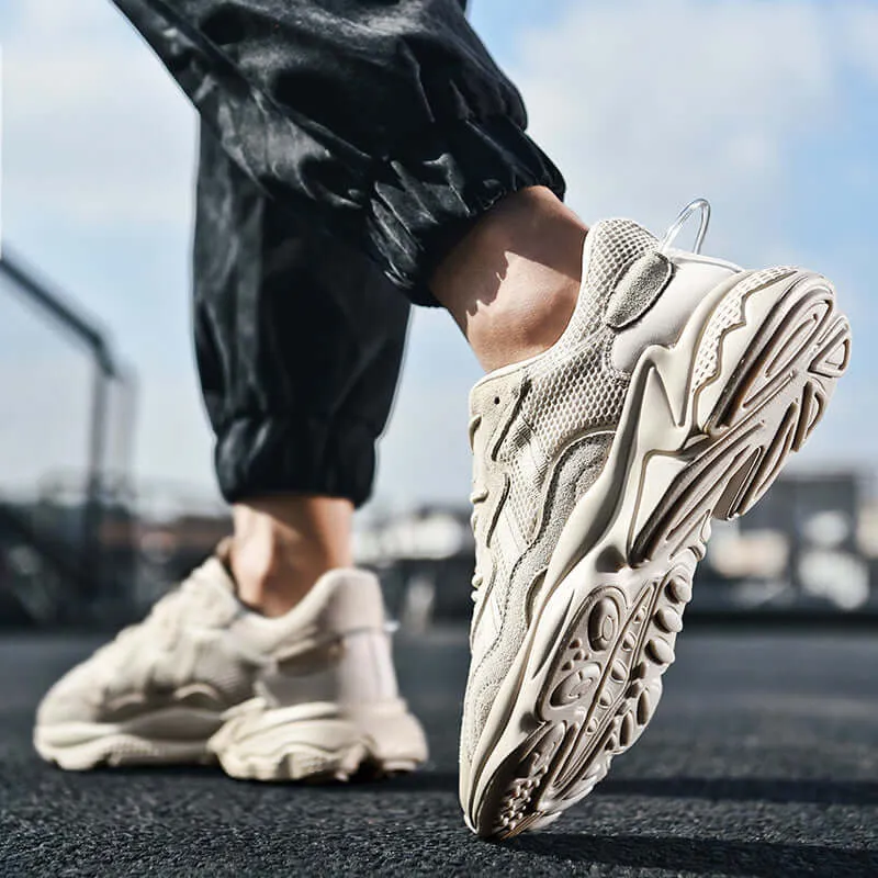 Men's Breathable Running Shoes with Cushioned Sole