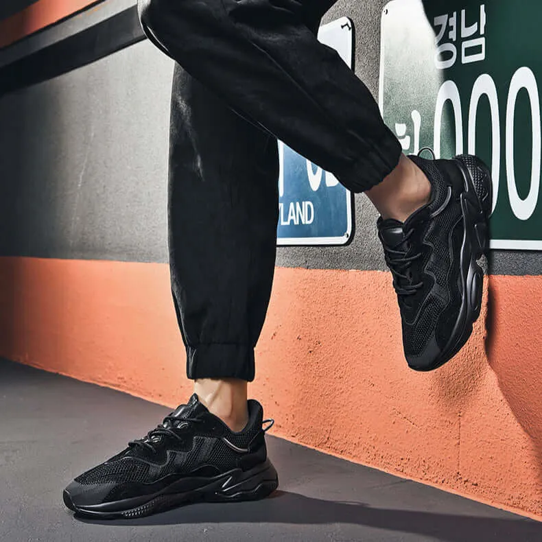 Men's Breathable Running Shoes with Cushioned Sole