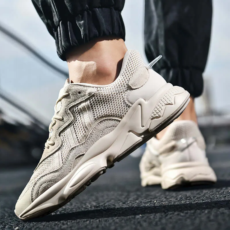 Men's Breathable Running Shoes with Cushioned Sole