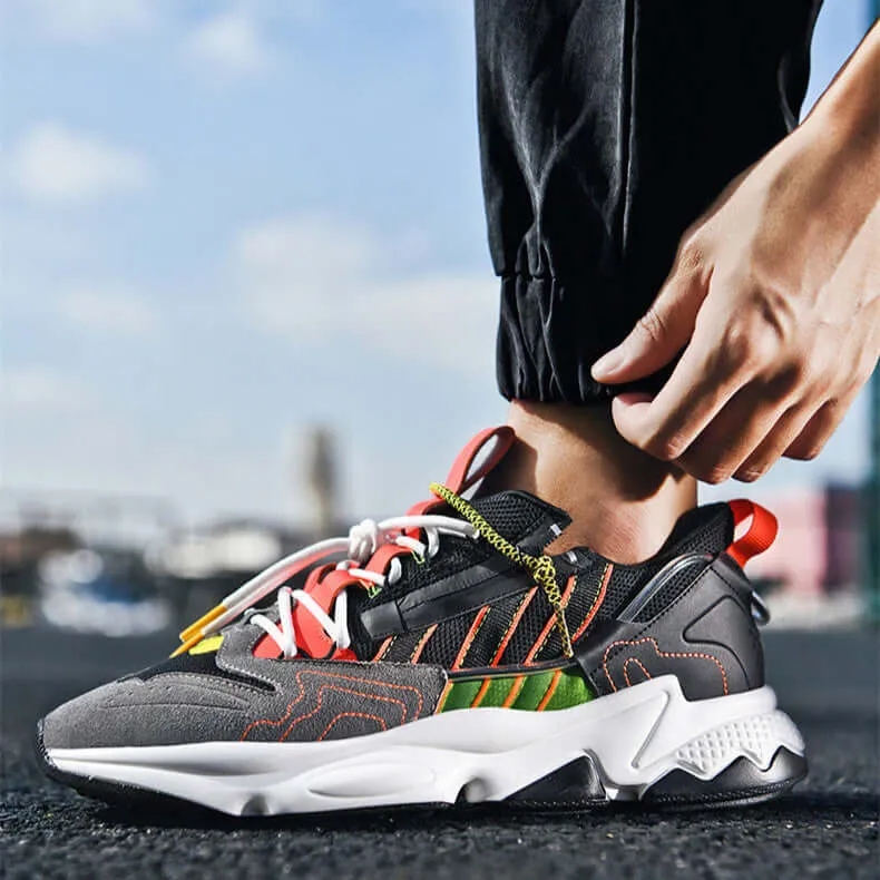 Men's Breathable Running Shoes with Cushioned Sole