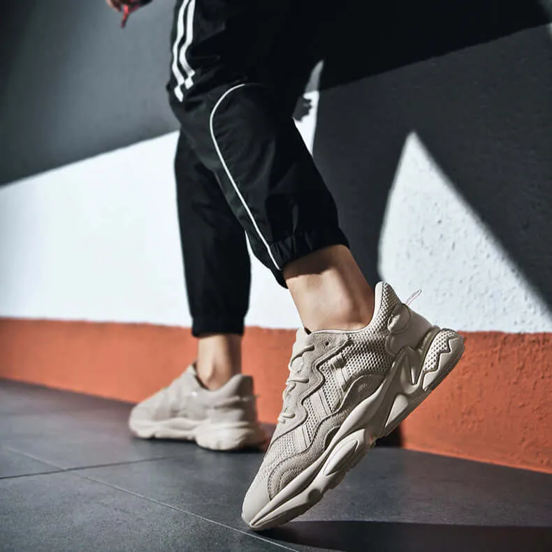 Men's Breathable Running Shoes with Cushioned Sole