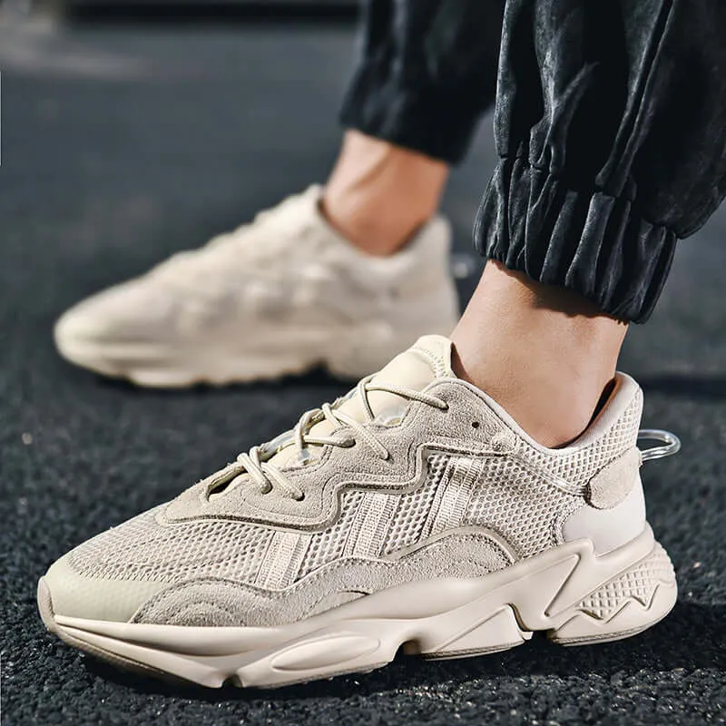 Men's Breathable Running Shoes with Cushioned Sole