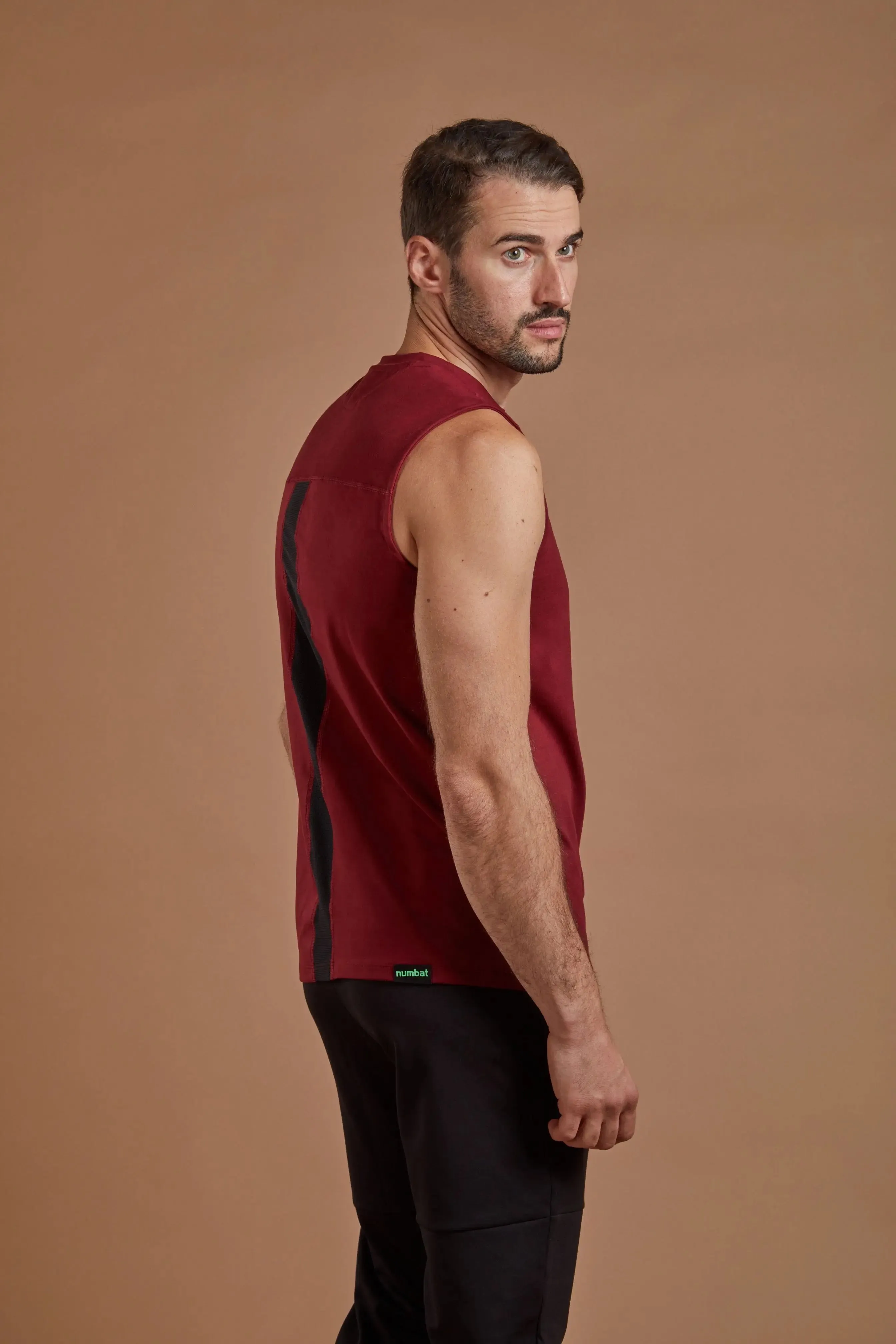 Men's Training Vest - Burgundy