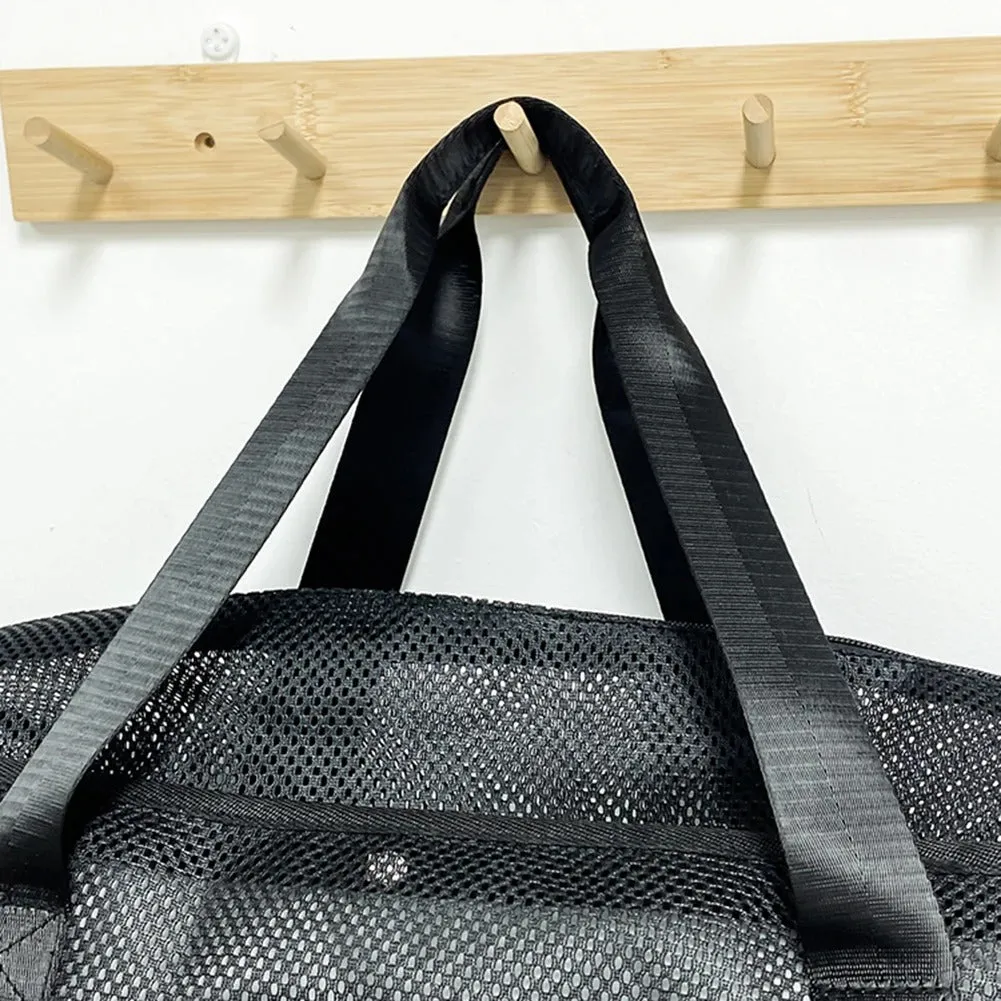 Mesh Travel Duffle Bag – Large-Capacity Weekender with Shoe Compartment & Wet-Dry Separation