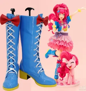 Movie My Little Pony: The Movie Pinkie Pie Cosplay Shoes Boots Custom Made for Adult Men and Women Halloween Carnival