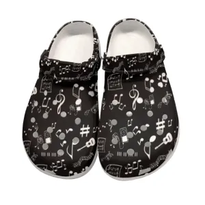 Musical Notes Women's Rubber Shoes up to size 12