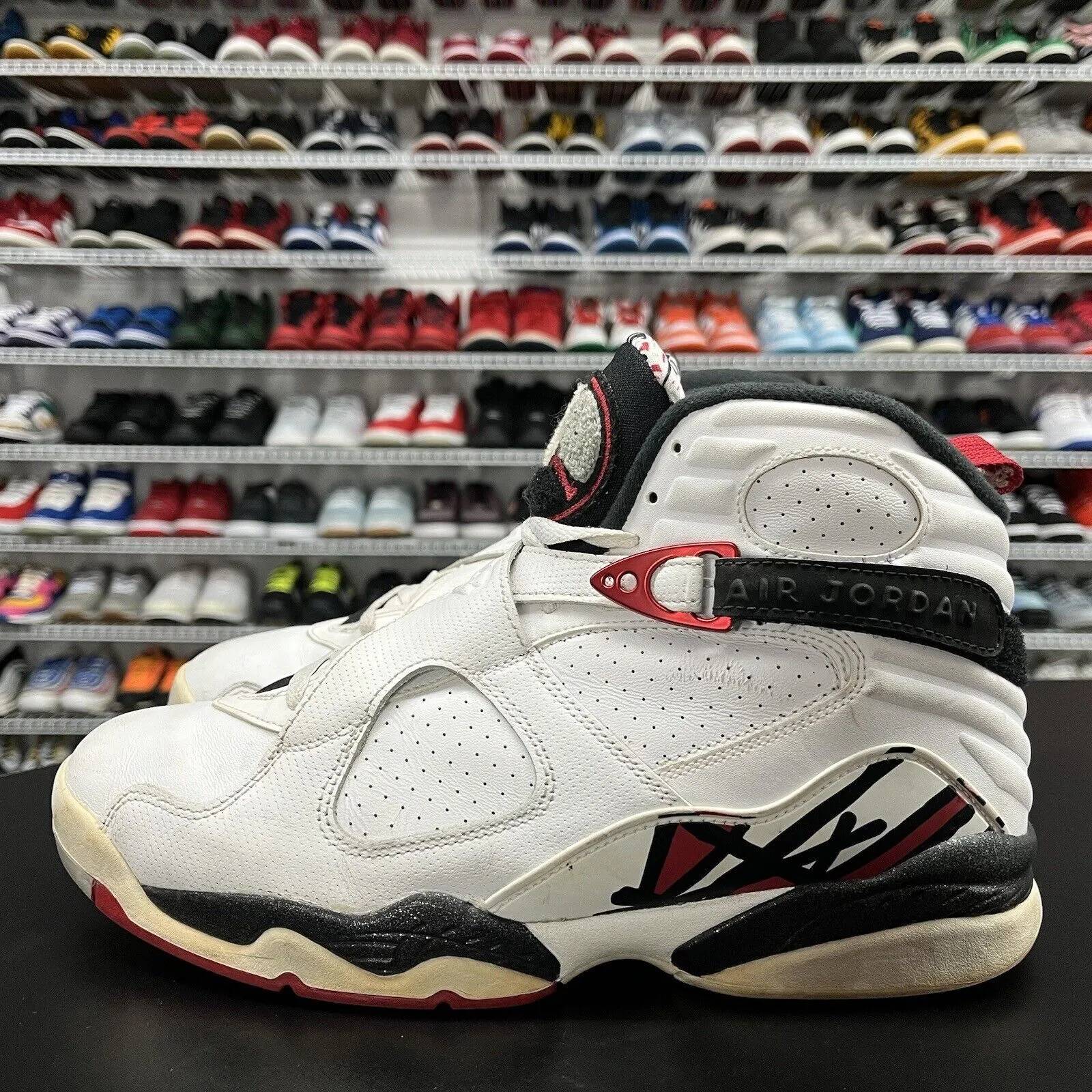 Nike Air Jordan 8 Retro Alternate 2017 White Red 305381-104 Men's Size 10.5