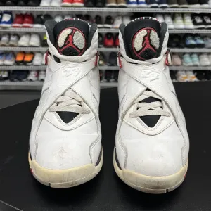 Nike Air Jordan 8 Retro Alternate 2017 White Red 305381-104 Men's Size 10.5