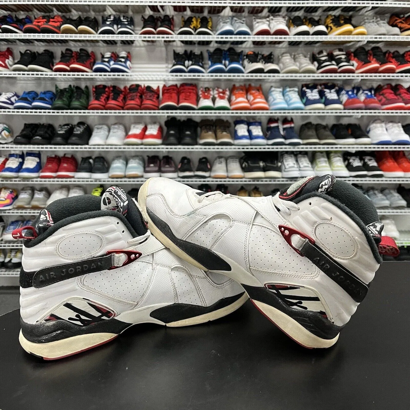 Nike Air Jordan 8 Retro Alternate 2017 White Red 305381-104 Men's Size 10.5