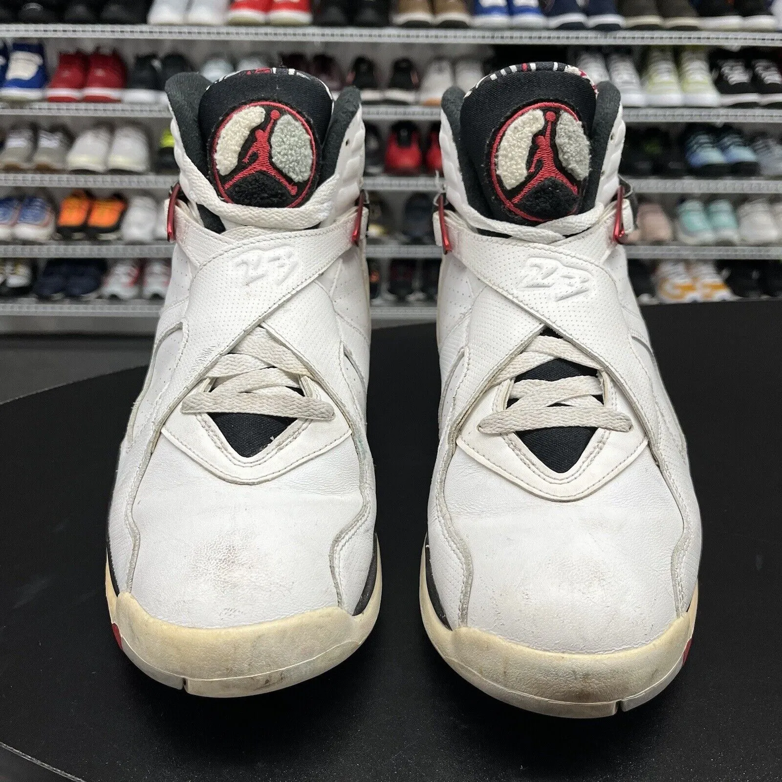 Nike Air Jordan 8 Retro Alternate 2017 White Red 305381-104 Men's Size 10.5