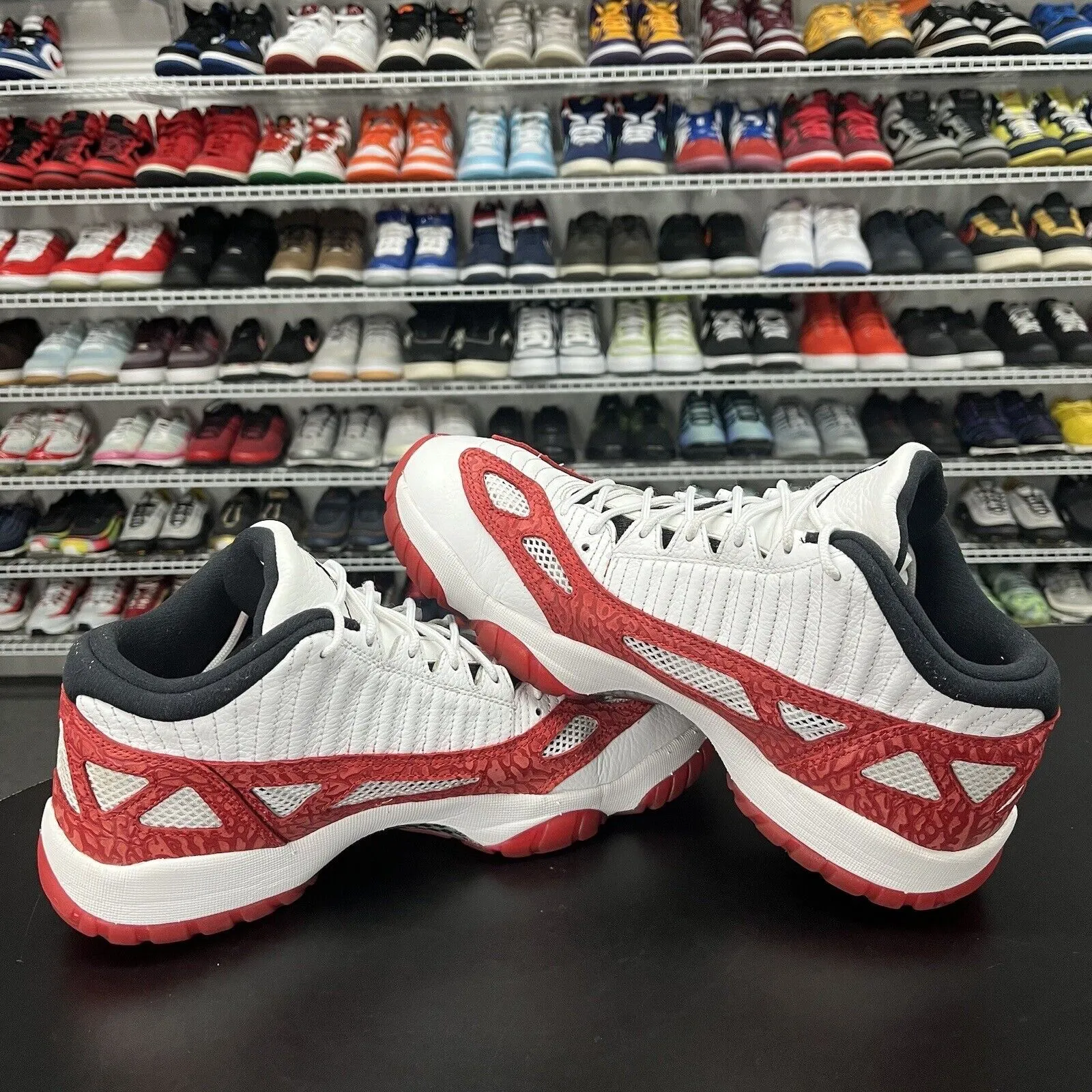 Nike Jordan 11 Retro Low IE White Gym Red 2017 919712-101 Men's Size 11