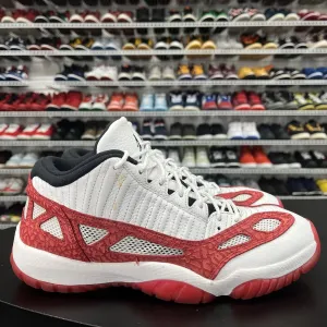 Nike Jordan 11 Retro Low IE White Gym Red 2017 919712-101 Men's Size 11