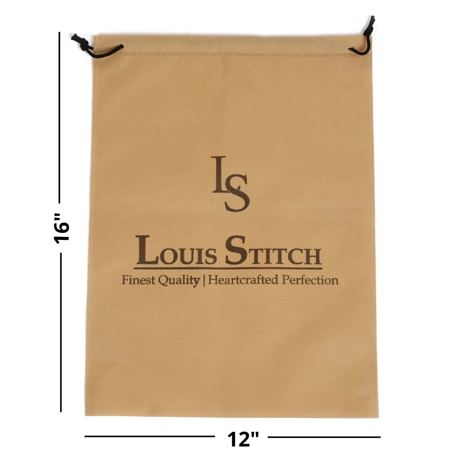 Non Woven Shoe Bag Pack Of  24 Black Plain & Beige See-Thru