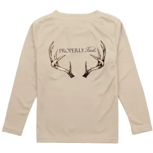 Performance Tee LS Vintage Antler- Sand