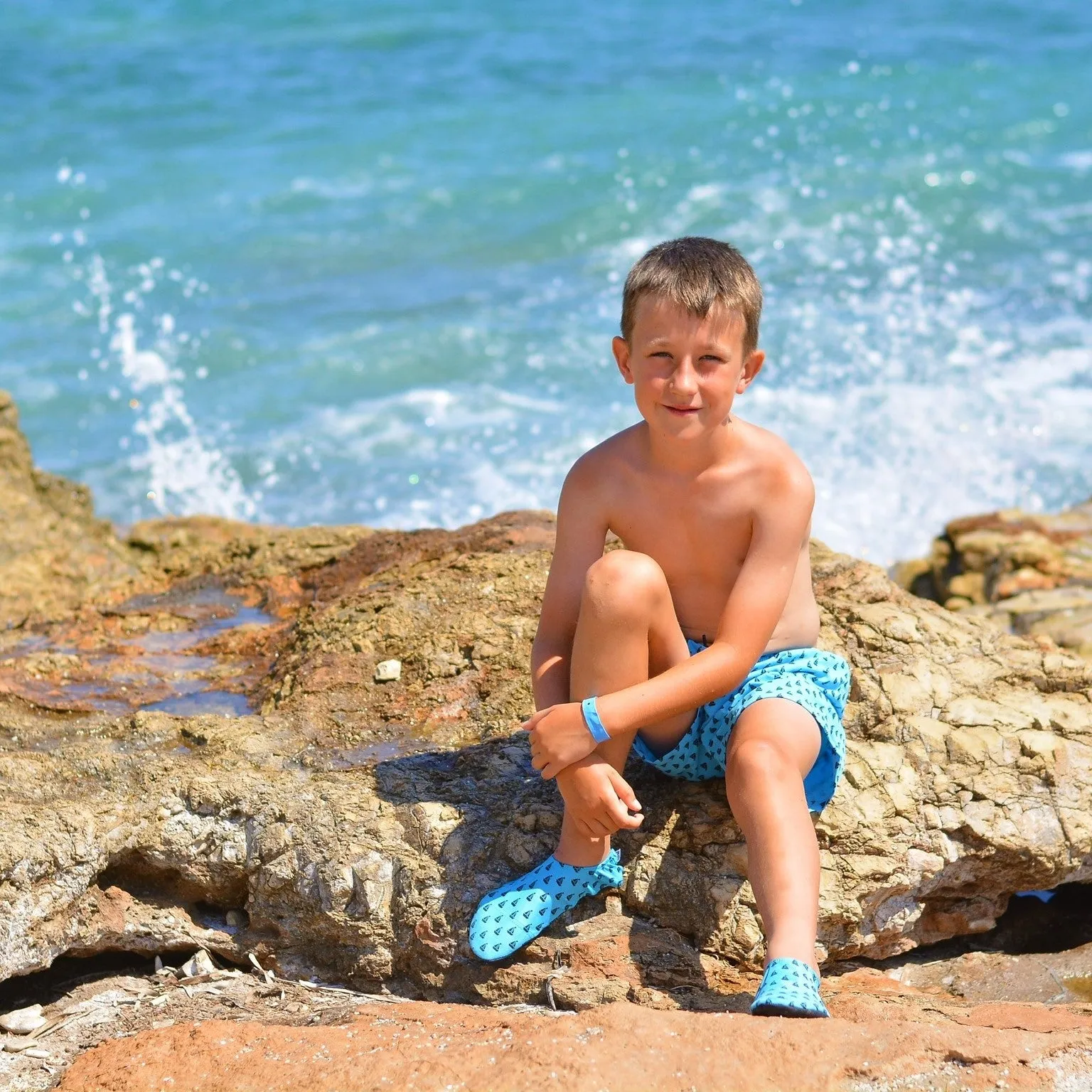 Peter Blue Nautical Kids Slipfree Shoes