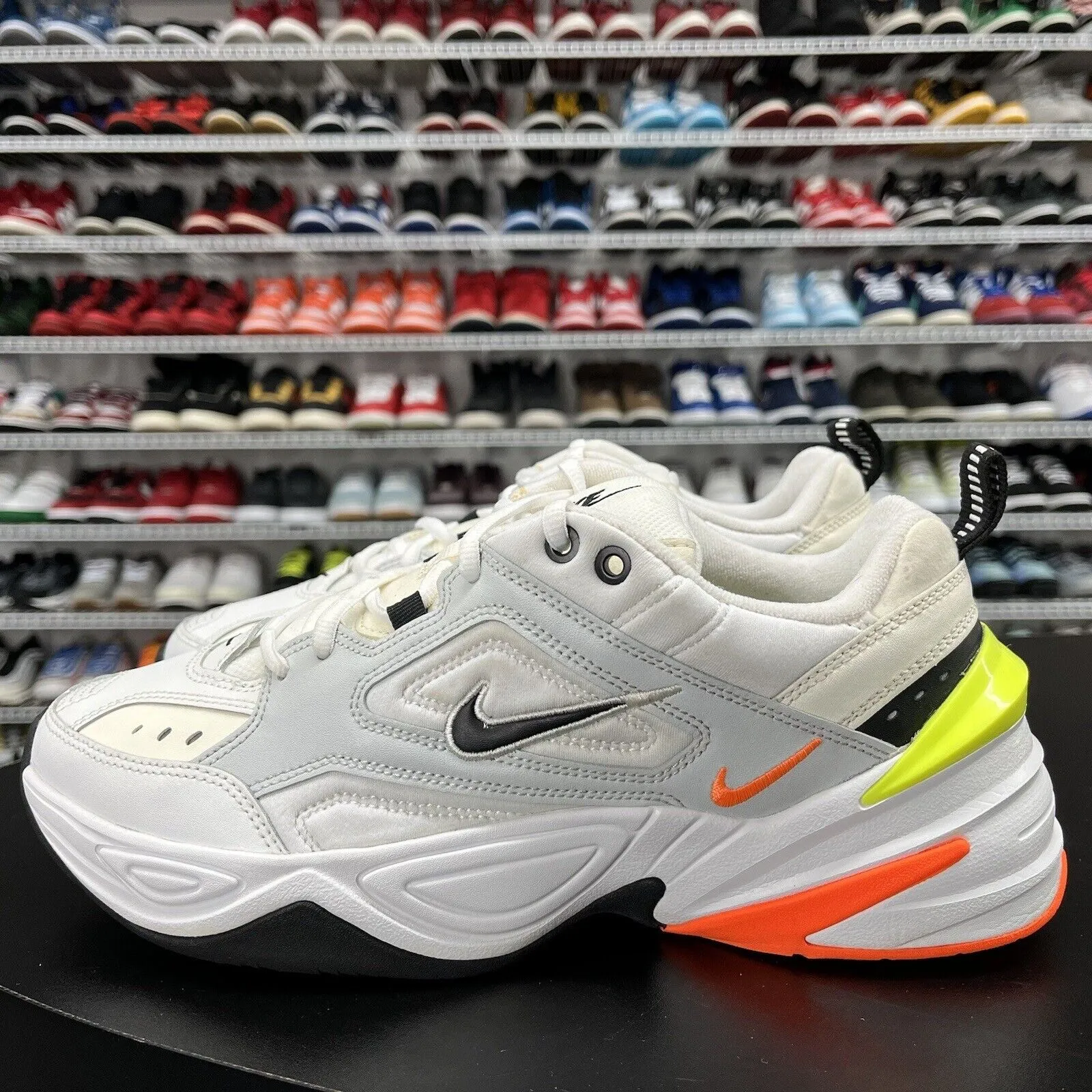 Rare Nike M2K Tekno Pure Platinum Lifestyle Shoes White AV4789-004 Men's 9.5