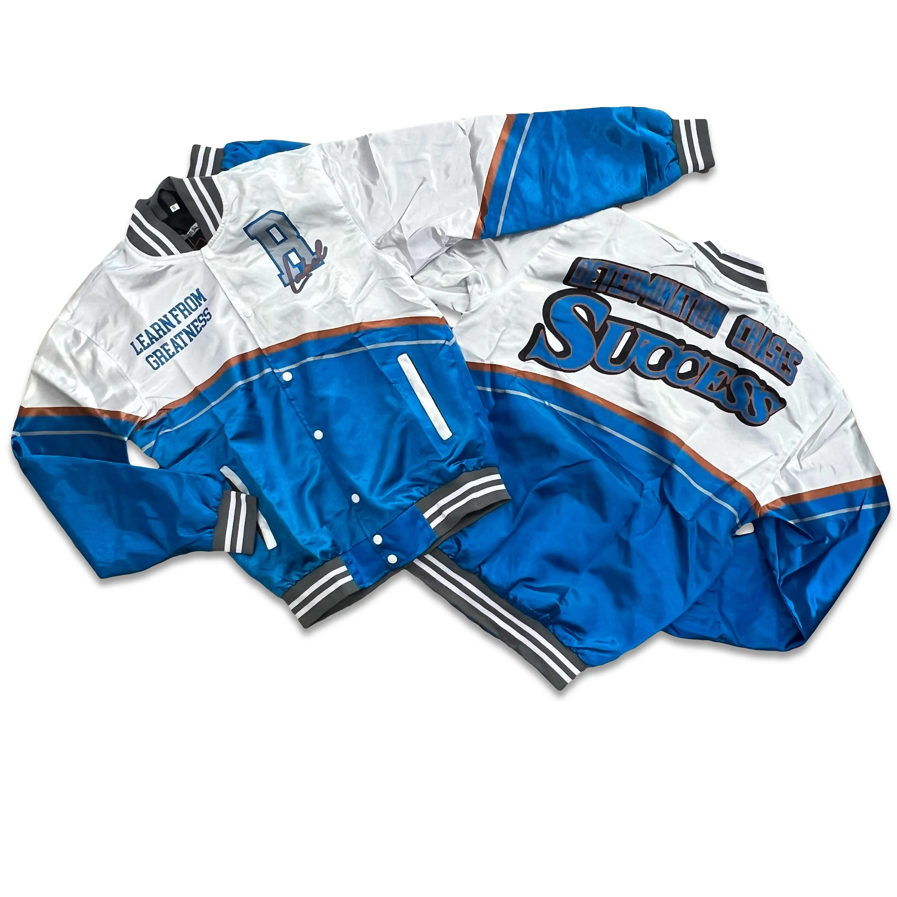 RETRO LABEL Learn From Greatness Satin JACKET (RETRO 3 WIZARDS)