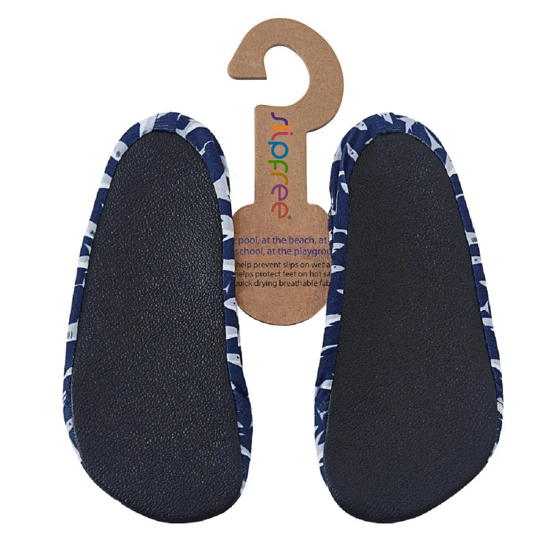 Sharks Navy Kids Slipfree Shoes