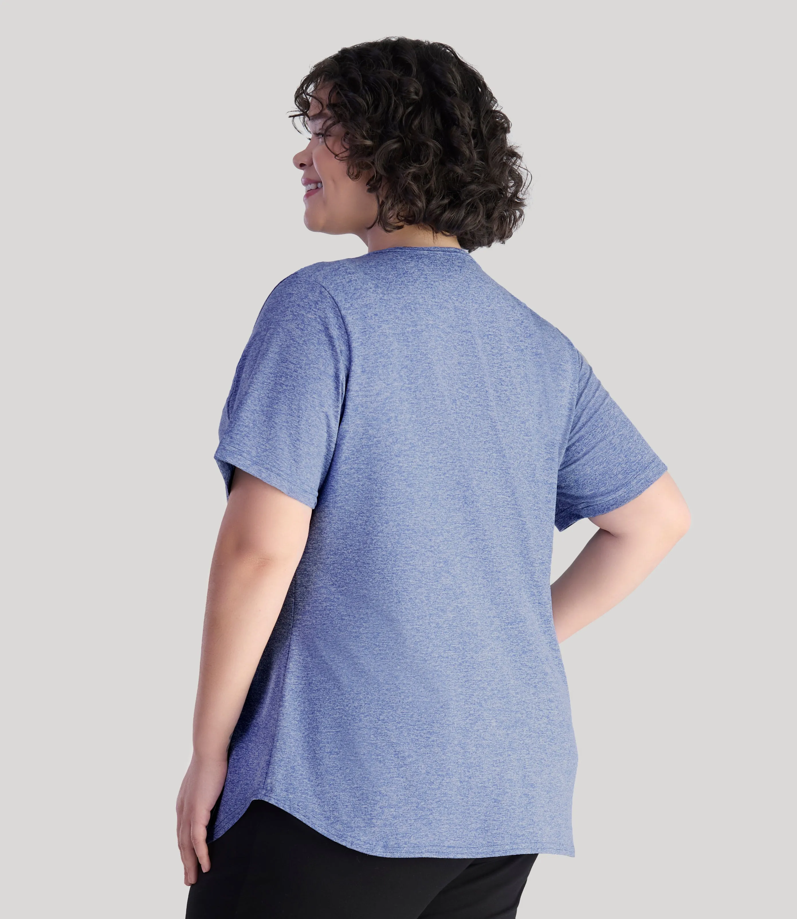 SoftWik Scoop Neck Short Sleeve Top