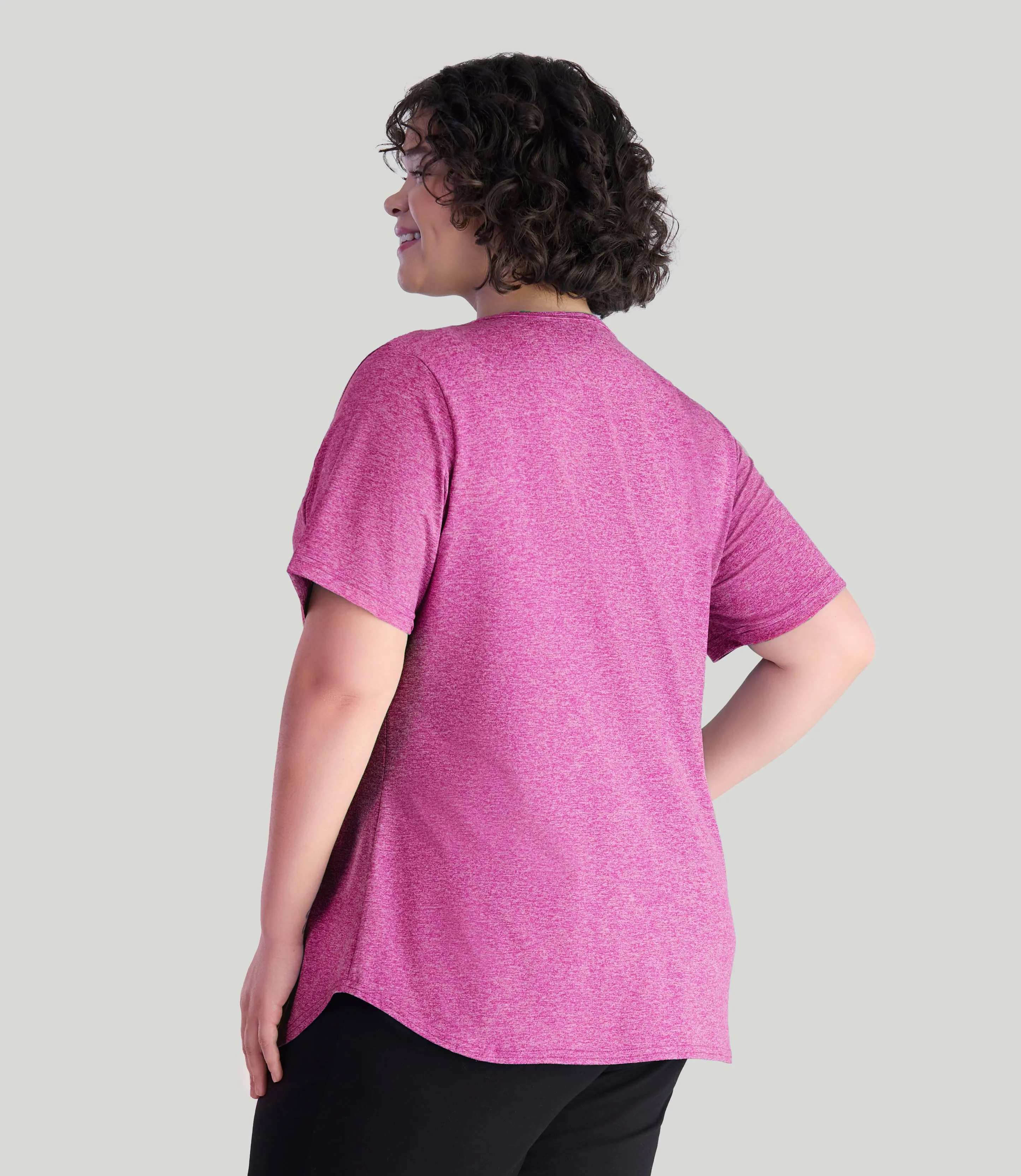 SoftWik Scoop Neck Short Sleeve Top