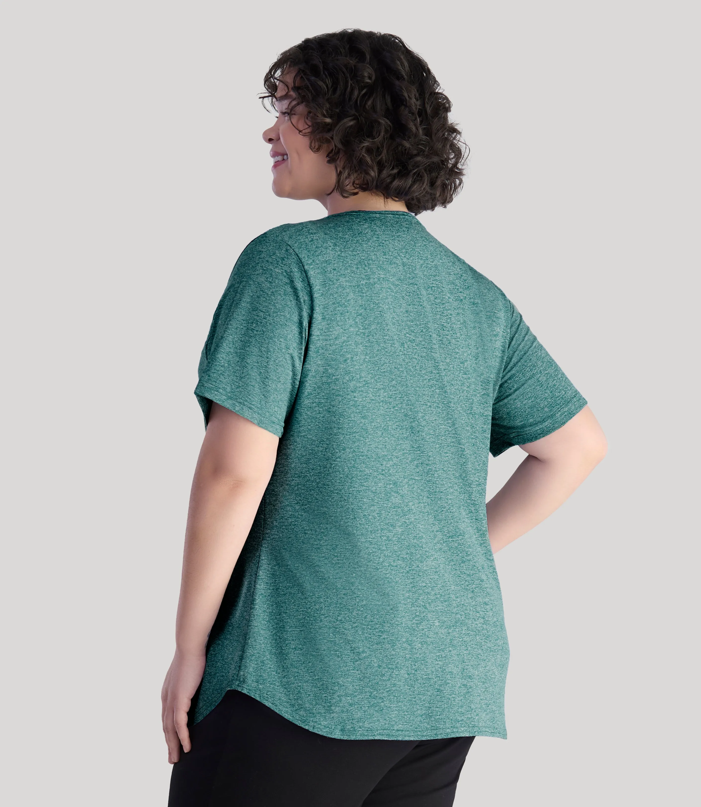 SoftWik Scoop Neck Short Sleeve Top