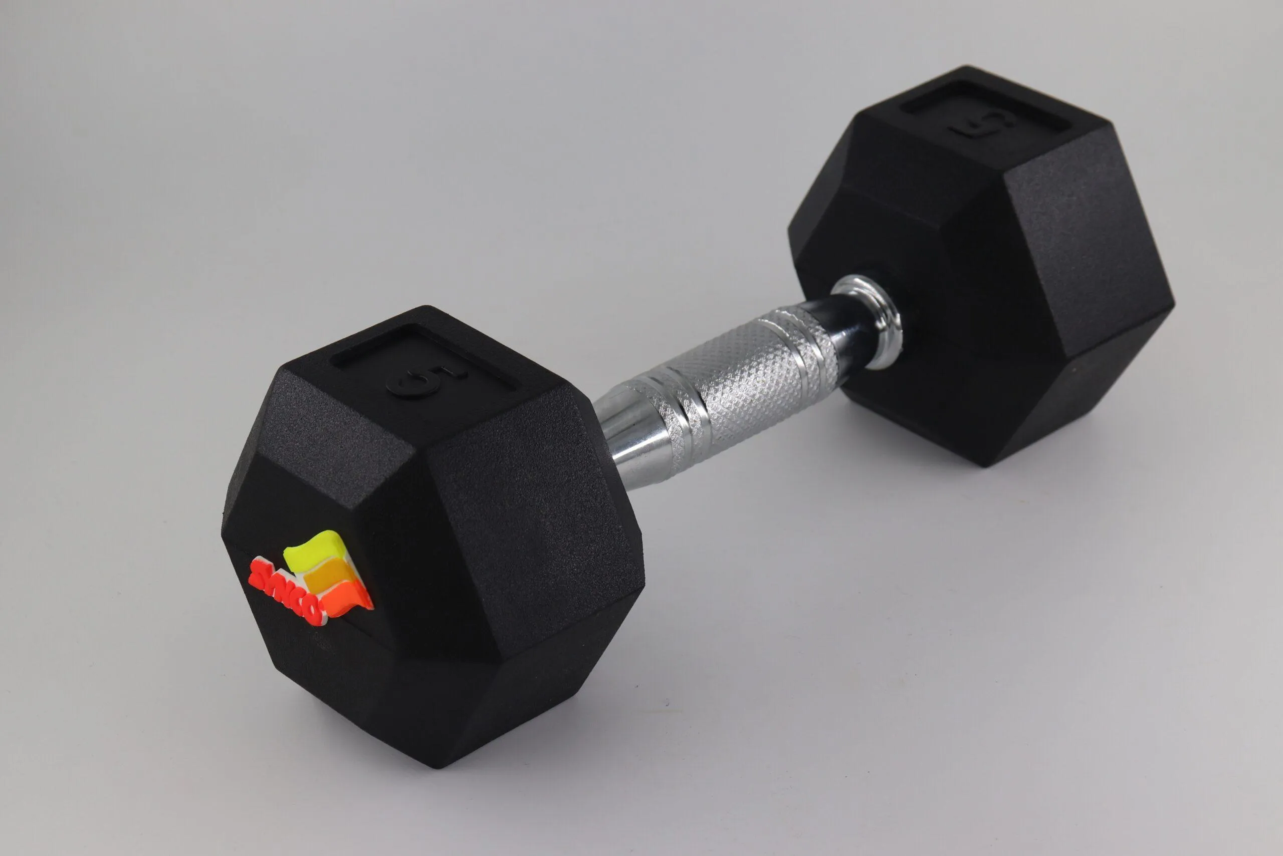 Synco Rubber Coated dumbbell Pair (2 x 5 KG)