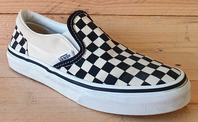 Vans Old Skool Slip On Textile Trainers UK1.5/US2/EU32.5 507452 Black/Cream