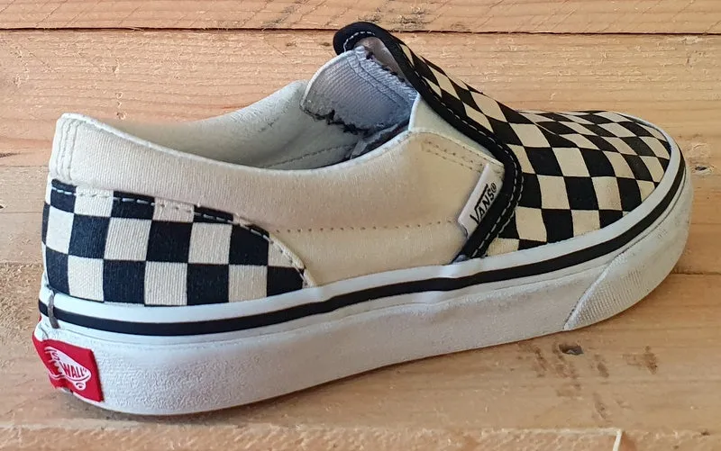 Vans Old Skool Slip On Textile Trainers UK1.5/US2/EU32.5 507452 Black/Cream