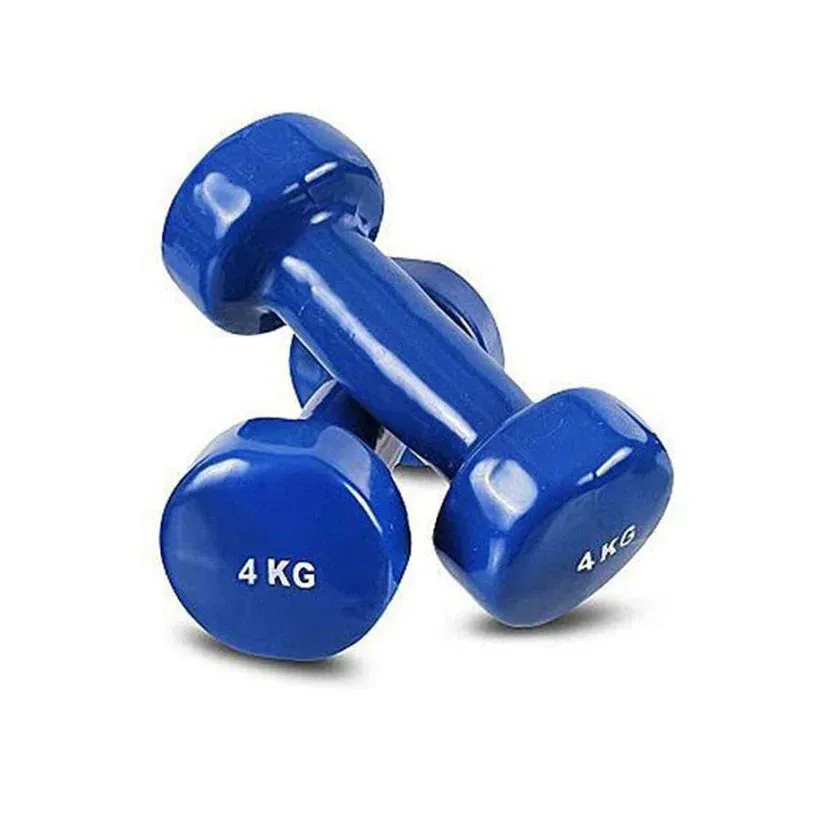 Vinyl Dumbbell Set Solid Aerobic Training Weights Strength Home Dumbbells Gym