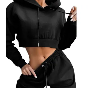 Women 2 Piece Set Casual Sport Outfits Tracksuit Hoodies Sweatshirt Sweatpants Jogger Pants