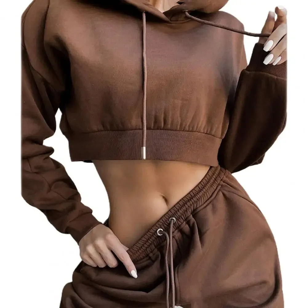 Women 2 Piece Set Casual Sport Outfits Tracksuit Hoodies Sweatshirt Sweatpants Jogger Pants