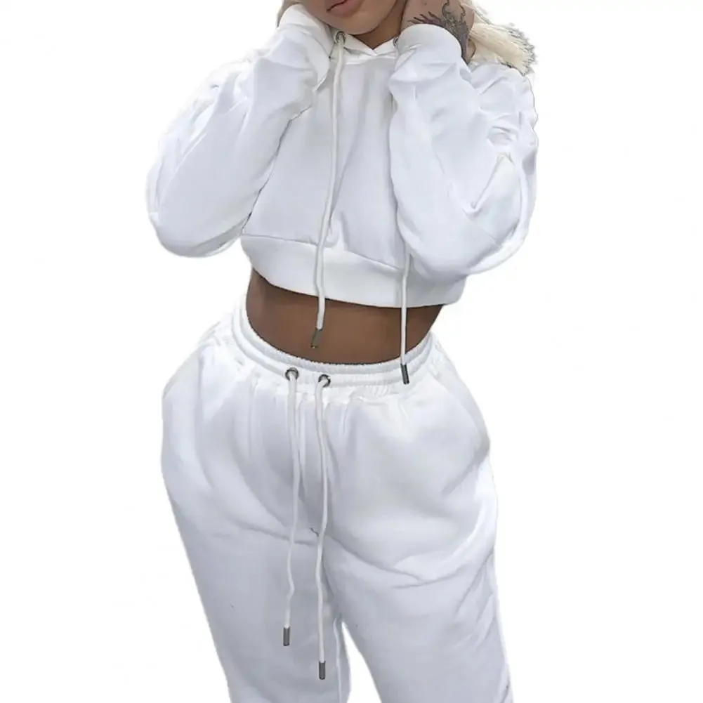 Women 2 Piece Set Casual Sport Outfits Tracksuit Hoodies Sweatshirt Sweatpants Jogger Pants