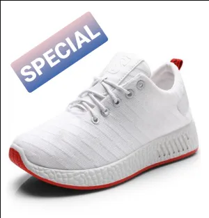 Women & Kids White Red Gym Shoes