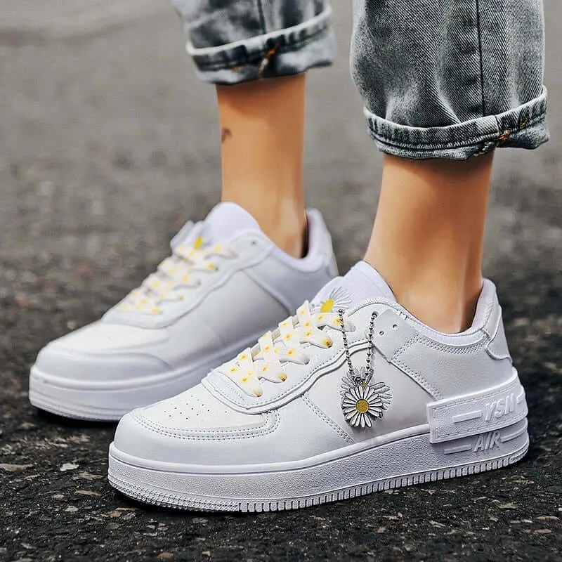 Women's Floral Print Casual Low-Top Trainers