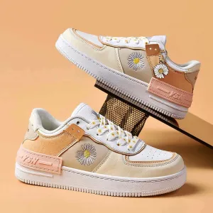 Women's Floral Print Casual Low-Top Trainers