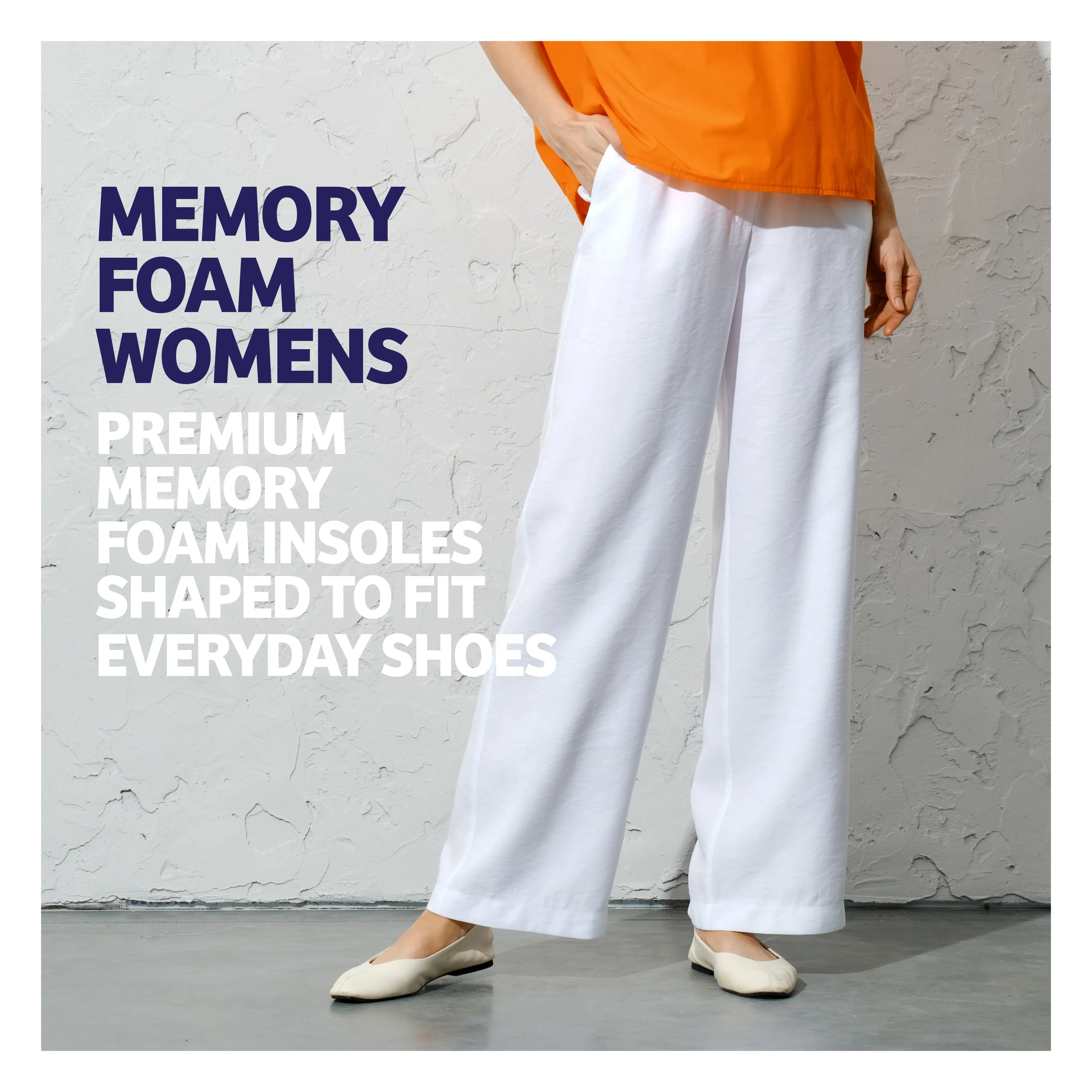 Women's Memory Foam Insoles, 1 pair