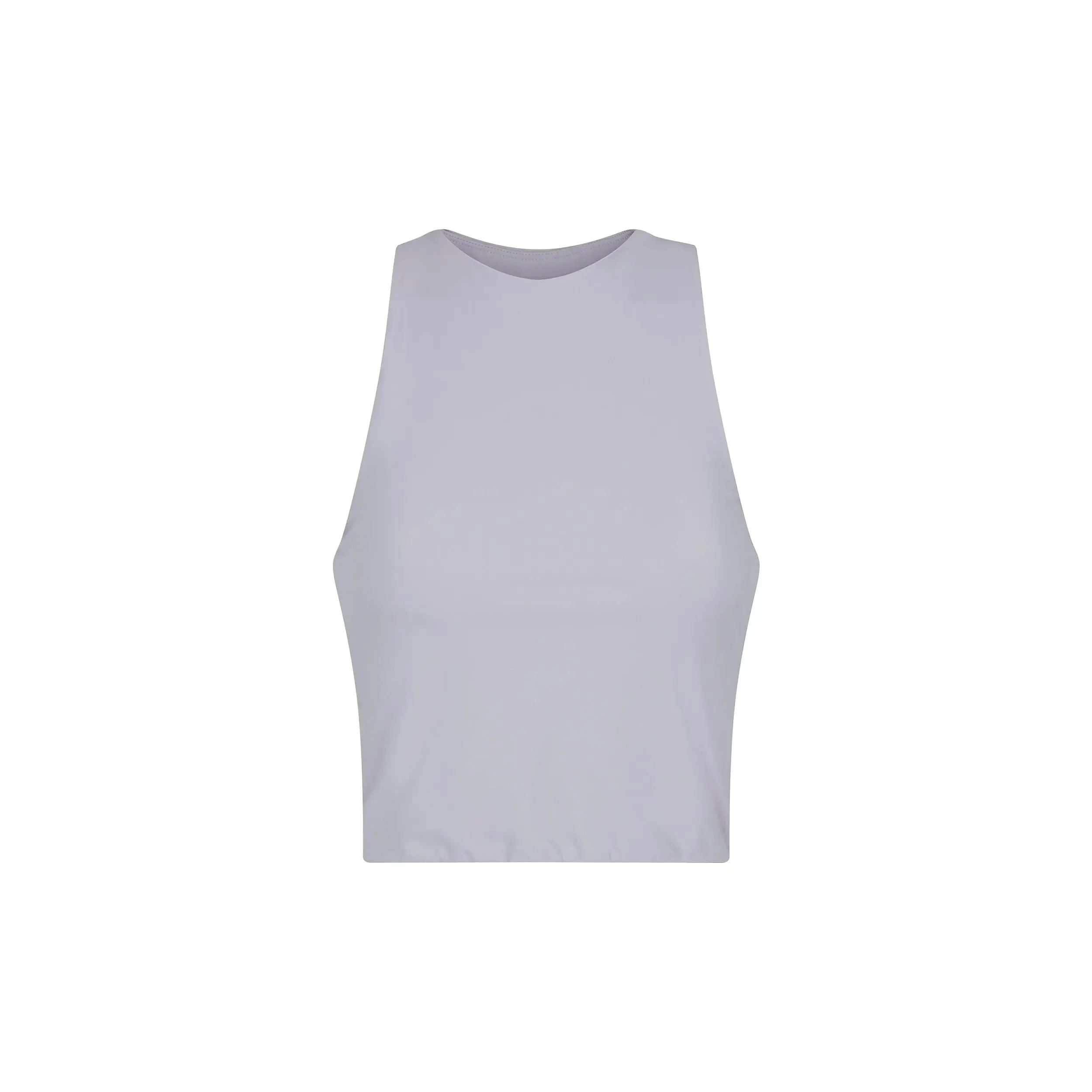 Women's Smooth Crop Tank - Grey