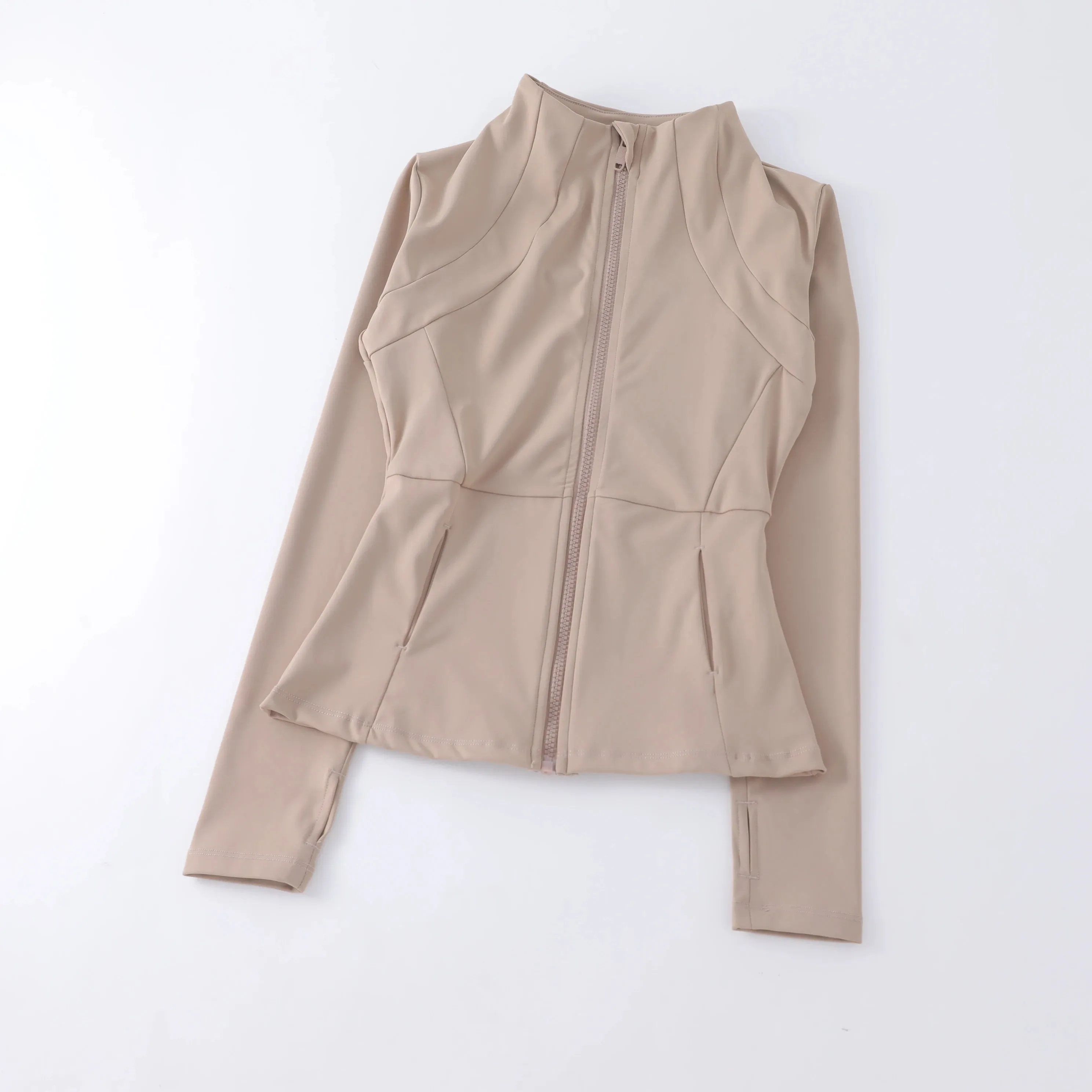 Yoga fitness gym long sleeve zipper top jacket