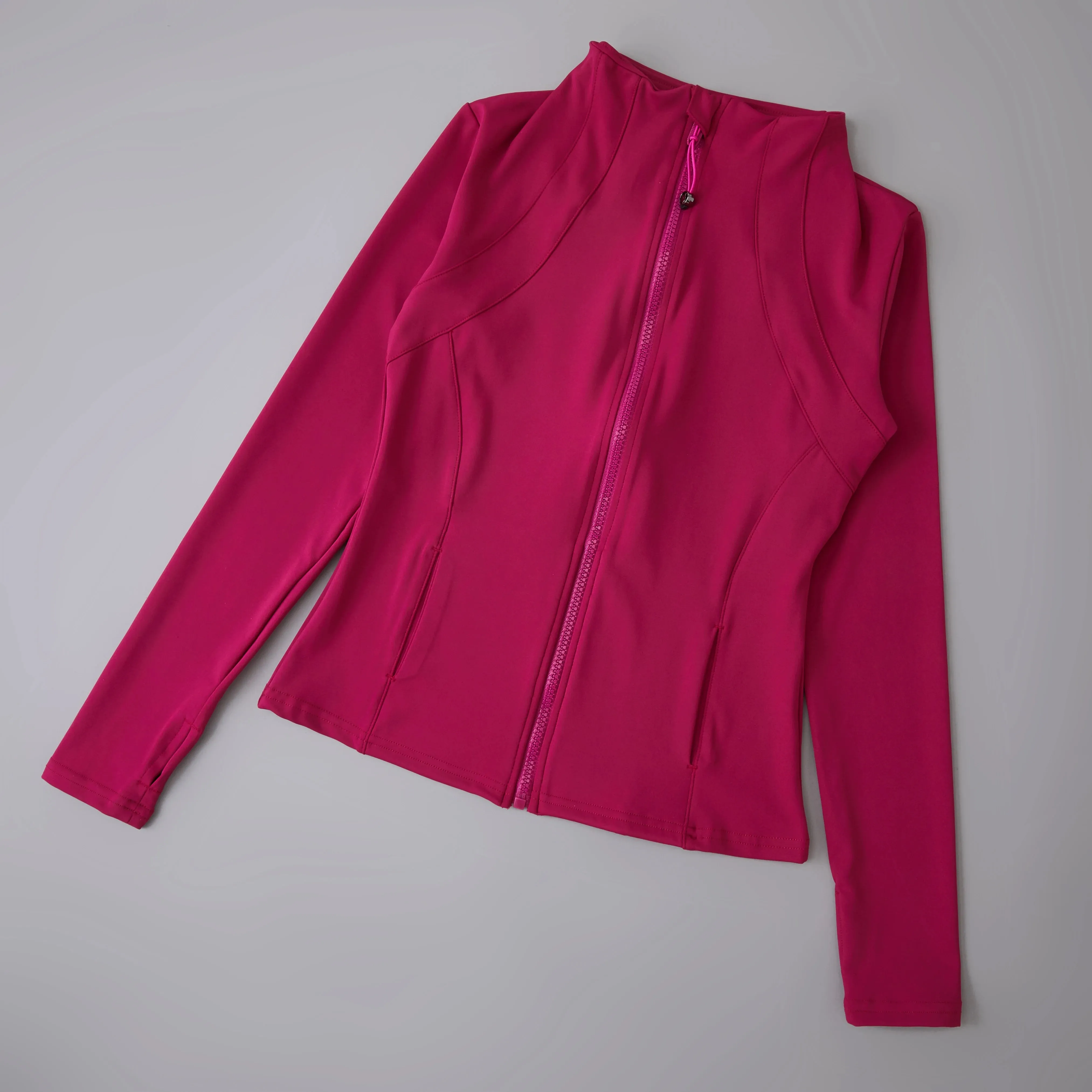 Yoga fitness gym long sleeve zipper top jacket