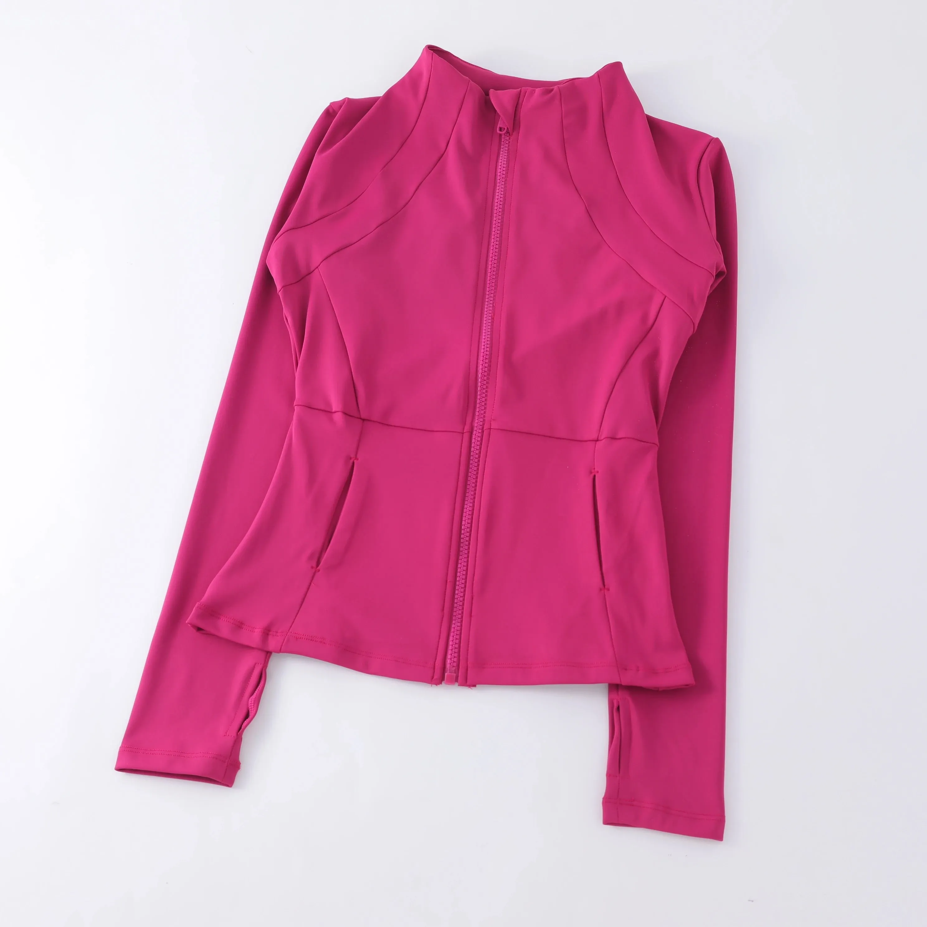 Yoga fitness gym long sleeve zipper top jacket