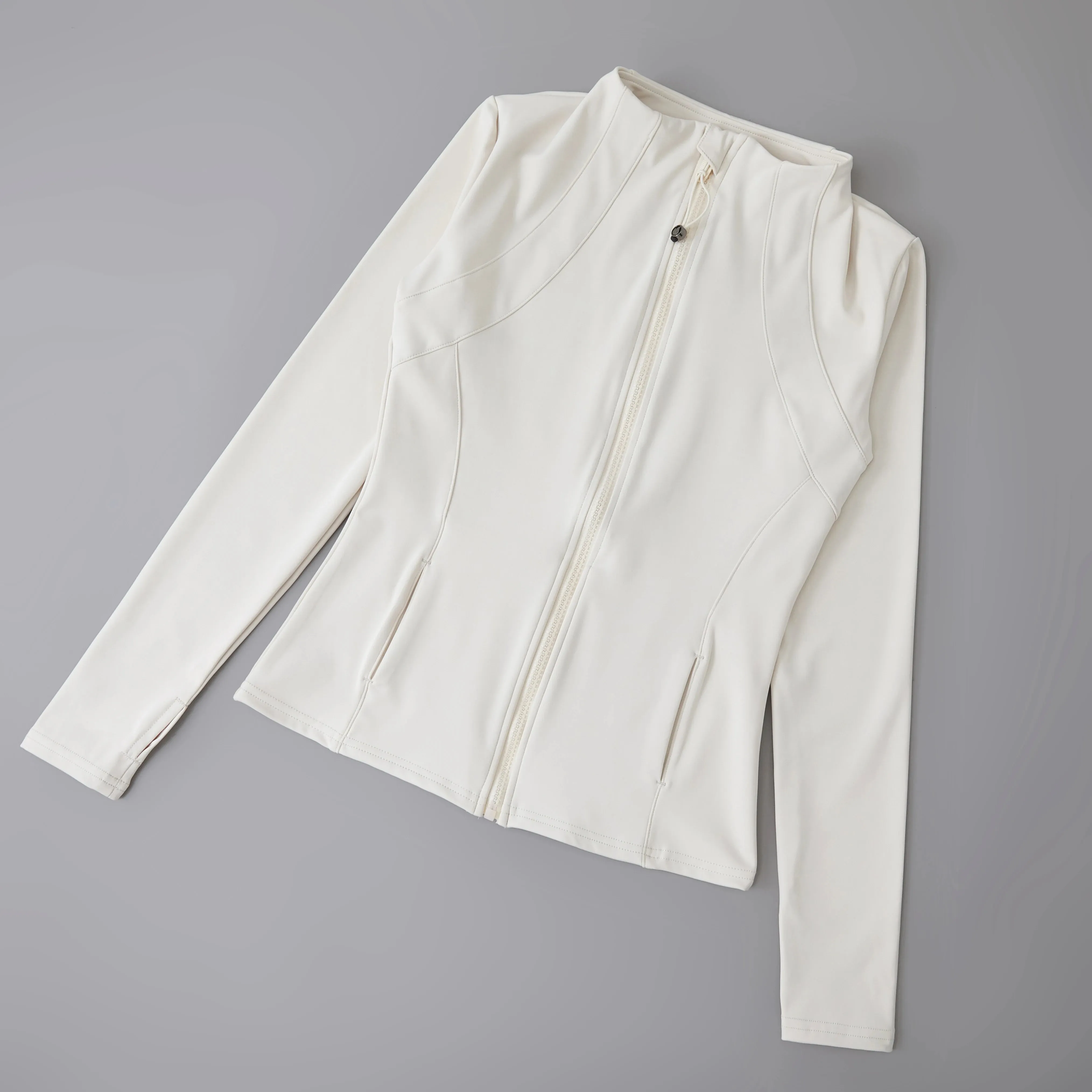 Yoga fitness gym long sleeve zipper top jacket