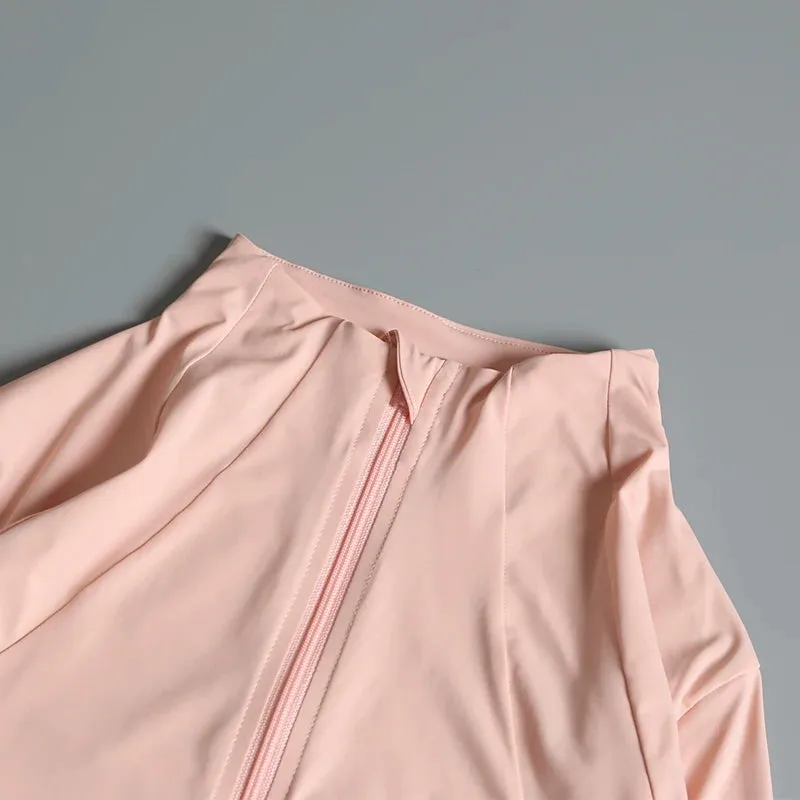 Yoga fitness gym long sleeve zipper top jacket