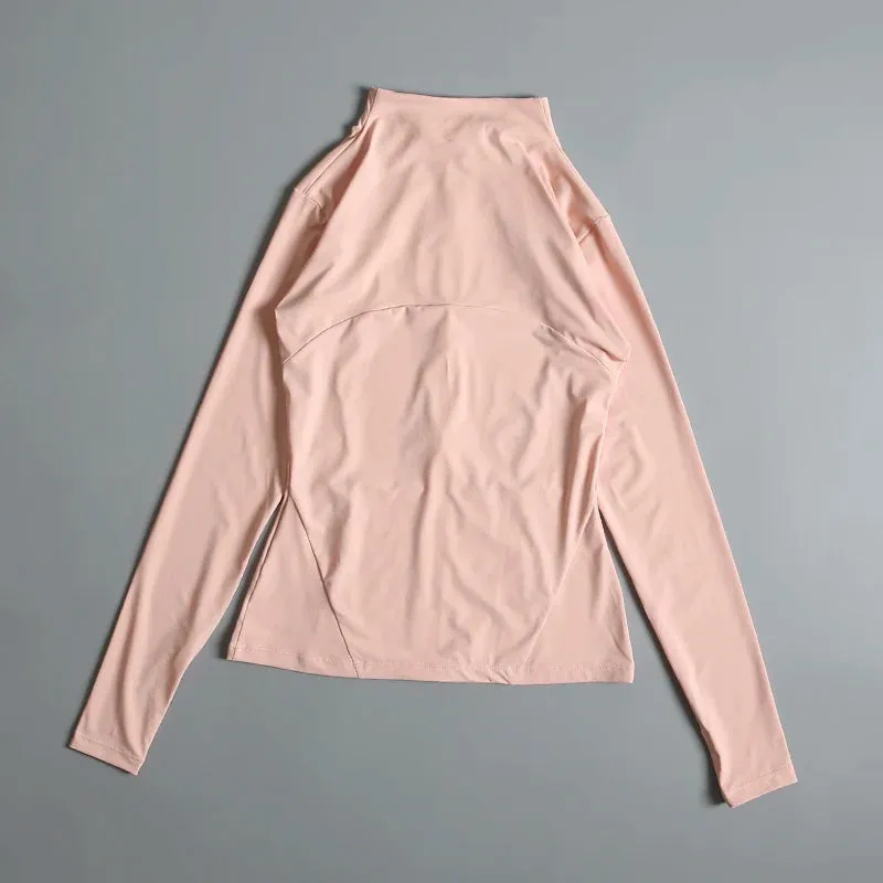 Yoga fitness gym long sleeve zipper top jacket